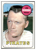 1969 Topps Baseball #175 Jim Bunning Pirates EX-MT 520018