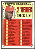 1969 Topps Baseball #107 Checklist 2 Bob Gibson EX-MT 520023