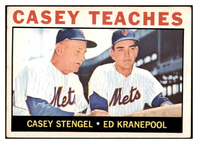 1964 Topps Baseball #393 Casey Stengel Ed Kranepool VG-EX 520035