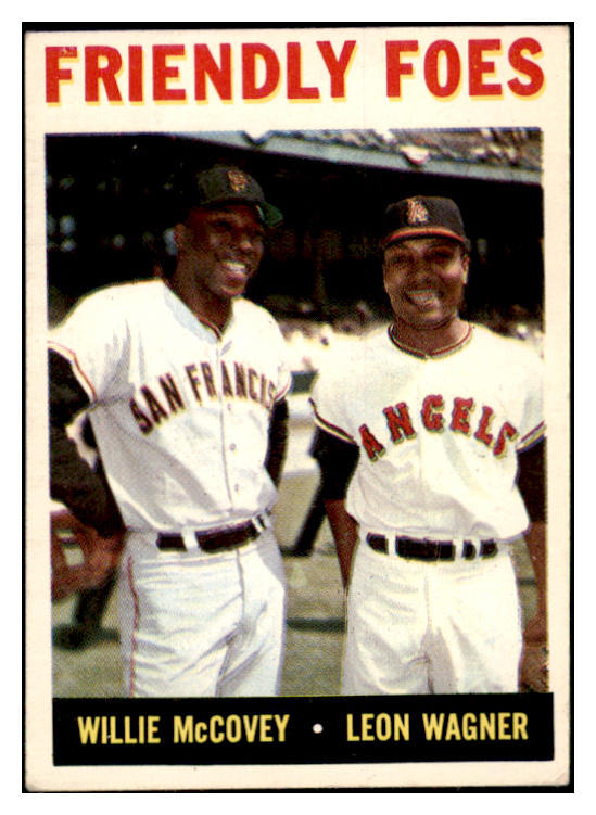 1964 Topps Baseball #041 Willie McCovey Leon Wagner VG-EX 520042