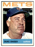 1964 Topps Baseball #155 Duke Snider Mets EX 520050