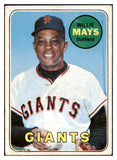 1969 Topps Baseball #190 Willie Mays Giants VG 520062