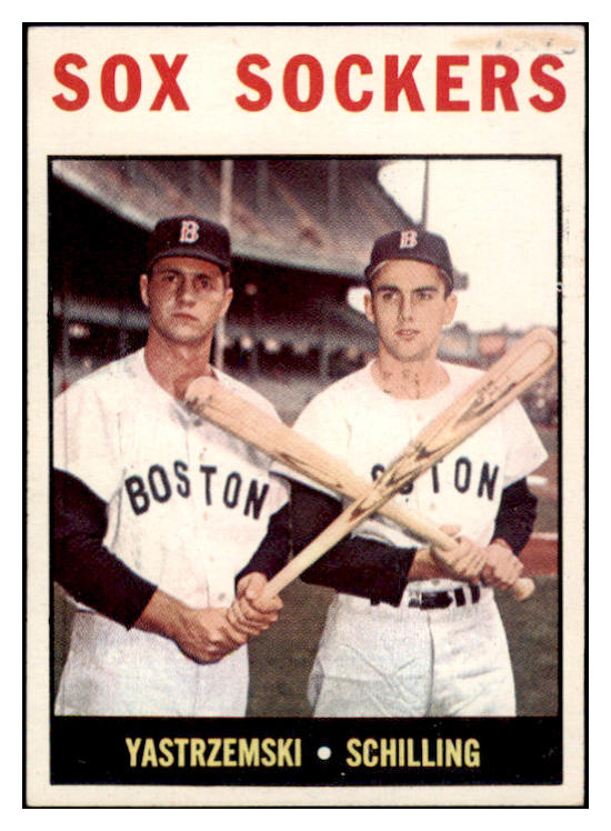 1964 Topps Baseball #182 Carl Yastrzemski Chuck Schilling VG-EX 520068