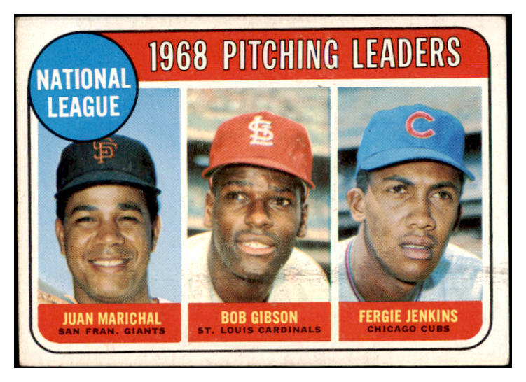 1969 Topps Baseball #010 N.L. Win Leaders Bob Gibson VG-EX 520087