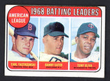 1969 Topps Baseball #001 A.L. Batting Leaders Yastrzemski VG-EX 520095