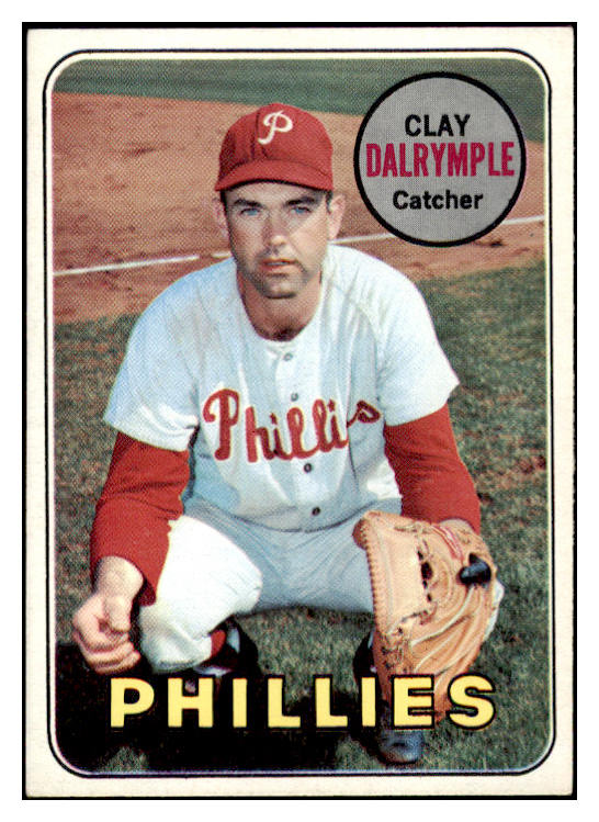 1969 Topps Baseball #151 Clay Dalrymple Phillies EX-MT Variation 520096