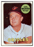 1969 Topps Baseball #516 Earl Weaver Orioles VG-EX 520103