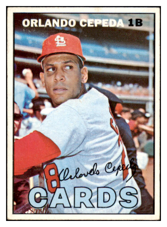 1967 Topps Baseball #020 Orlando Cepeda Cardinals VG-EX 520104