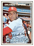 1967 Topps Baseball #020 Orlando Cepeda Cardinals VG-EX 520104