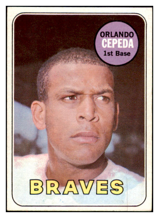 1969 Topps Baseball #385 Orlando Cepeda Braves EX-MT 520114