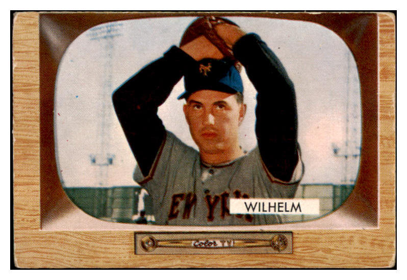 1955 Bowman Baseball #001 Hoyt Wilhelm Giants VG 520127