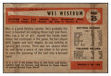 1954 Bowman Baseball #025 Wes Westrum Giants EX-MT 520130