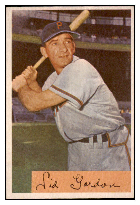 1954 Bowman Baseball #011 Sid Gordon Pirates EX-MT 520140