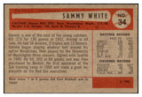 1954 Bowman Baseball #034 Sammy White Red Sox EX-MT 520144