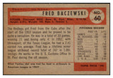 1954 Bowman Baseball #060 Fred Baczewski Reds EX-MT 520148