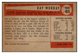 1954 Bowman Baseball #083 Ray Murray A's EX-MT 520155