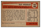 1954 Bowman Baseball #083 Ray Murray A's EX-MT 520156