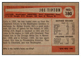 1954 Bowman Baseball #180 Joe Tipton Senators EX-MT 520170