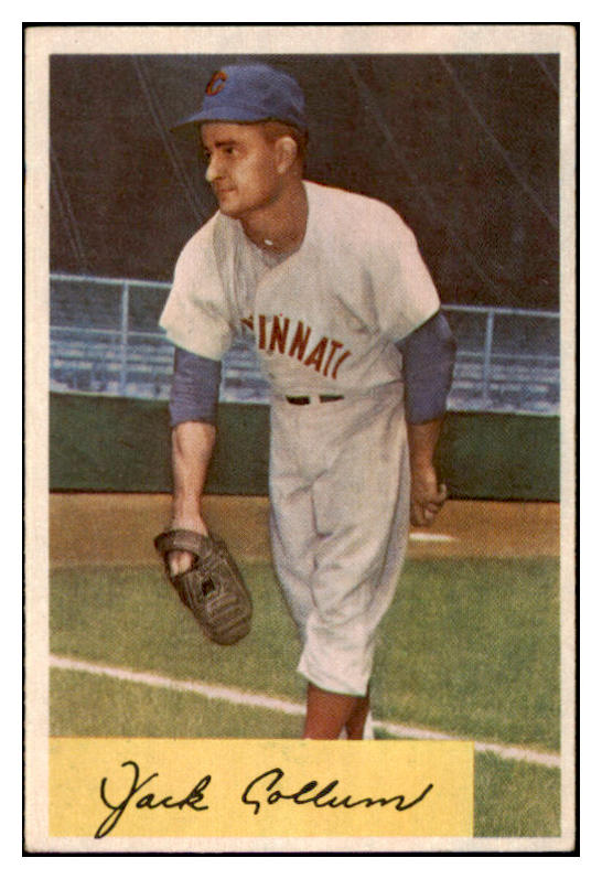 1954 Bowman Baseball #204 Jackie Collum Reds EX-MT 520175