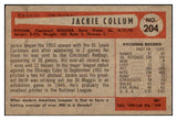 1954 Bowman Baseball #204 Jackie Collum Reds EX-MT 520175