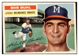 1956 Topps Baseball #244 Bob Buhl Braves EX-MT 520186