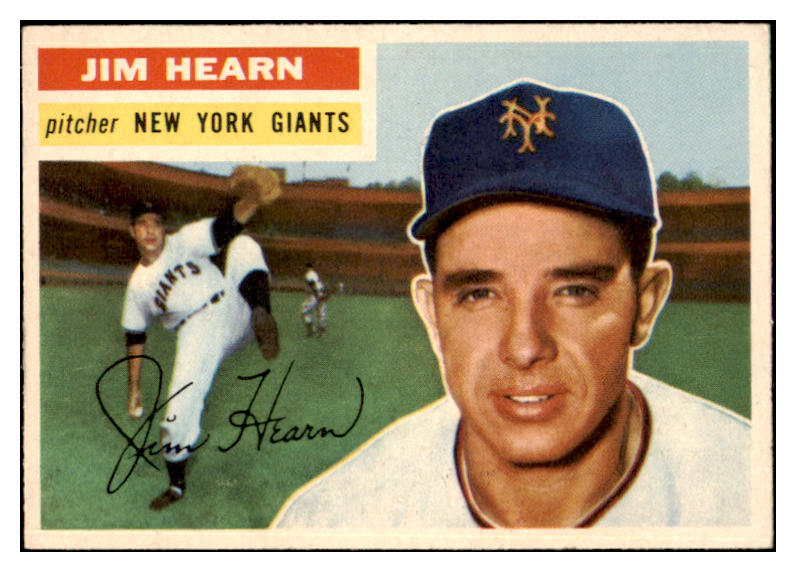 1956 Topps Baseball #202 Jim Hearn Giants EX-MT 520189