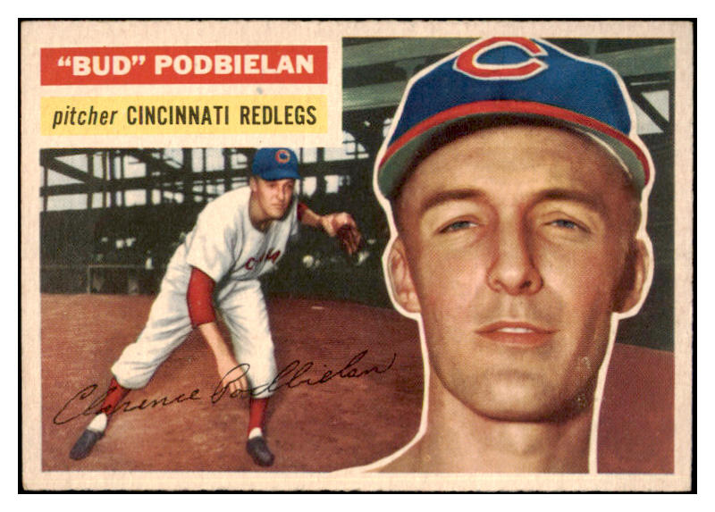 1956 Topps Baseball #224 Bud Podbielan Reds EX-MT 520193