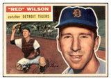 1956 Topps Baseball #092 Bob Wilson Tigers EX-MT Gray 520198