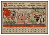 1956 Topps Baseball #092 Bob Wilson Tigers EX-MT Gray 520198