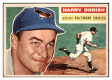 1956 Topps Baseball #167 Harry Dorish Orioles EX-MT Gray 520199