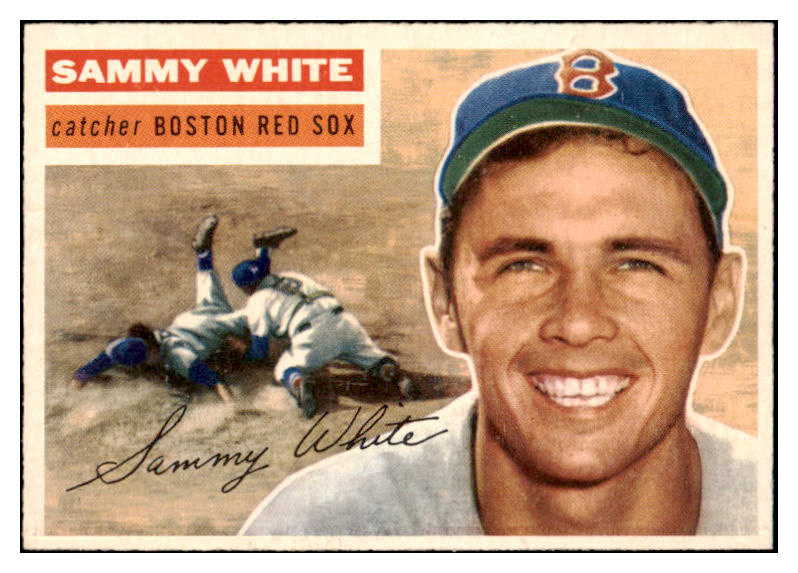 1956 Topps Baseball #168 Sammy White Red Sox EX-MT Gray 520204