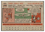 1956 Topps Baseball #168 Sammy White Red Sox EX-MT Gray 520204