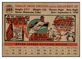 1956 Topps Baseball #265 Sandy Consuegra White Sox EX-MT 520214