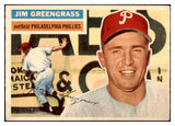 1956 Topps Baseball #275 Jim Greengrass Phillies EX-MT 520215