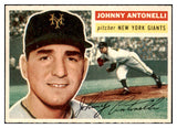 1956 Topps Baseball #138 Johnny Antonelli Giants EX-MT Gray 520232