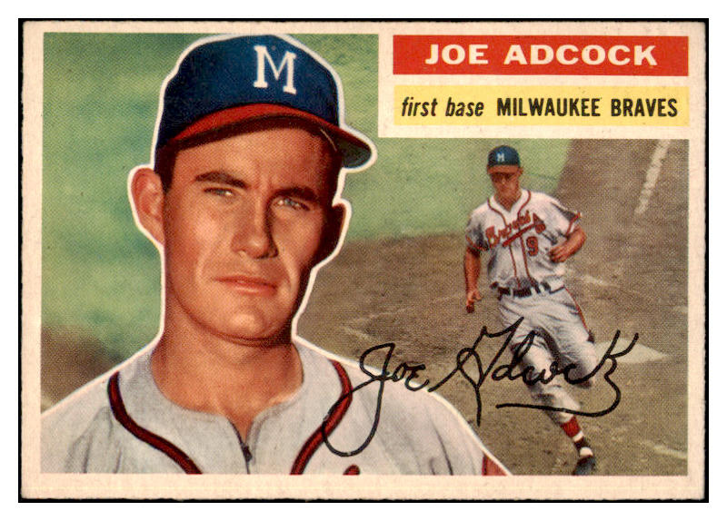 1956 Topps Baseball #320 Joe Adcock Braves EX-MT 520234