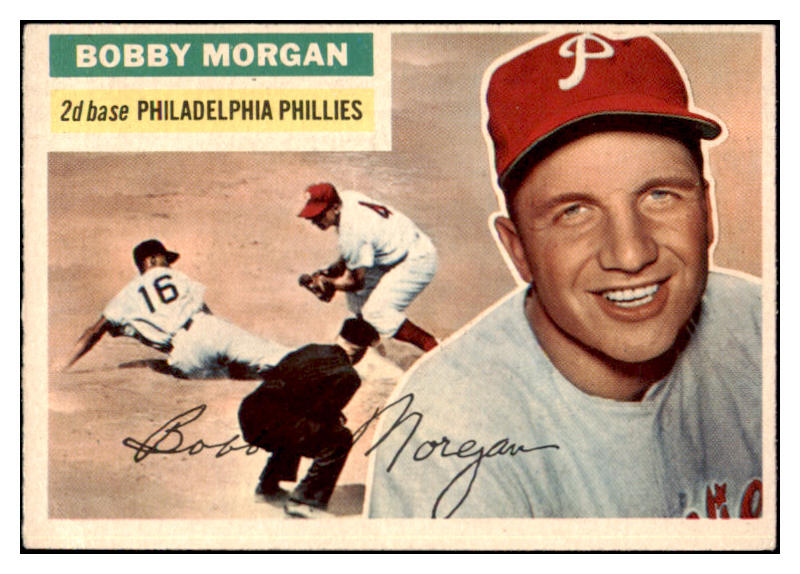 1956 Topps Baseball #337 Bobby Morgan Phillies EX-MT 520235