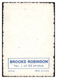 1969 Topps Baseball Deckle Edge #001 Brooks Robinson Orioles EX-MT 520256