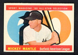 1960 Topps Baseball #563 Mickey Mantle A.S. Yankees EX+/EX-MT 520260