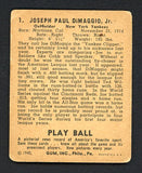 1940 Play Ball #001 Joe DiMaggio Yankees GD-VG 520262