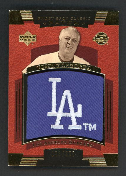 2004 UD Sweet Spot Classic Patch #SSP-TL Tom Lasorda 520269