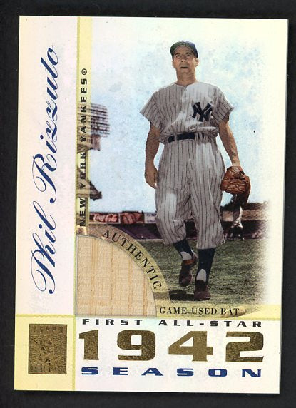 2003 Topps Tribute TR-PR Phil Rizzuto Yankees Bat Relic 520270