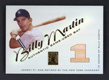 2001 Topps Tribute #RB-BM Billy Martin Yankees Bat Relic 520288