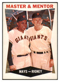 1960 Topps Baseball #007 Willie Mays Bill Rigney EX 520299