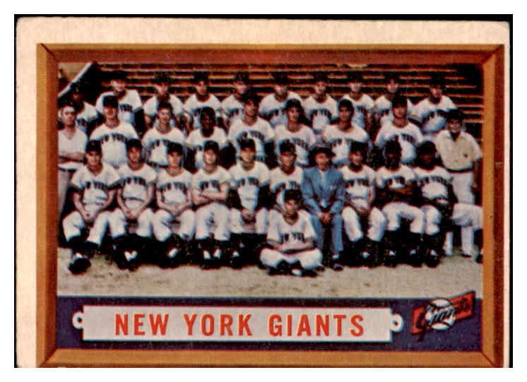 1957 Topps Baseball #317 New York Giants Team VG-EX 520300