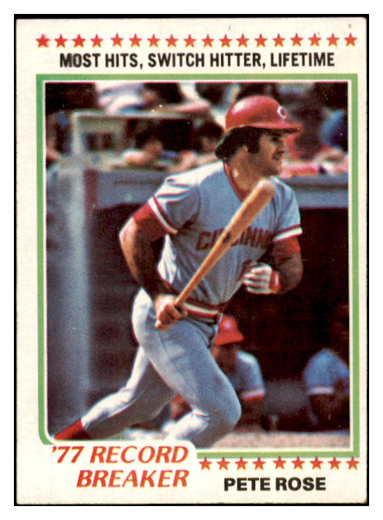 1978 Topps Baseball #005 Pete Rose RB Reds VG-EX 520314