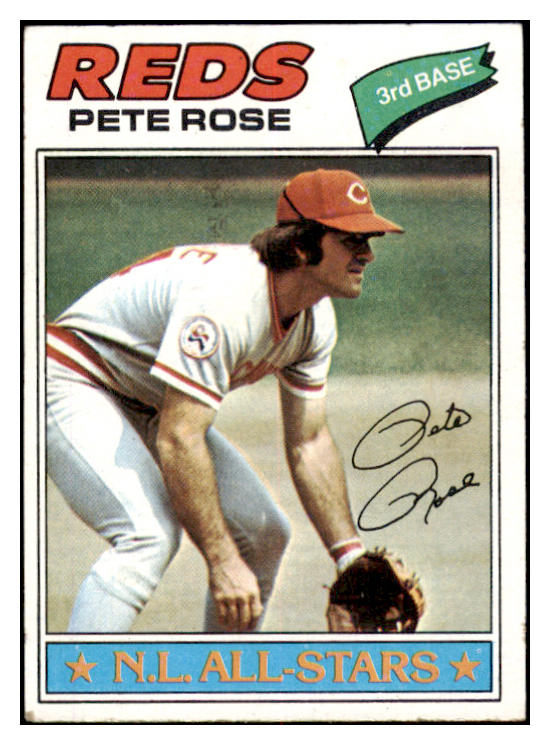 1977 Topps Baseball #450 Pete Rose Reds VG-EX 520315