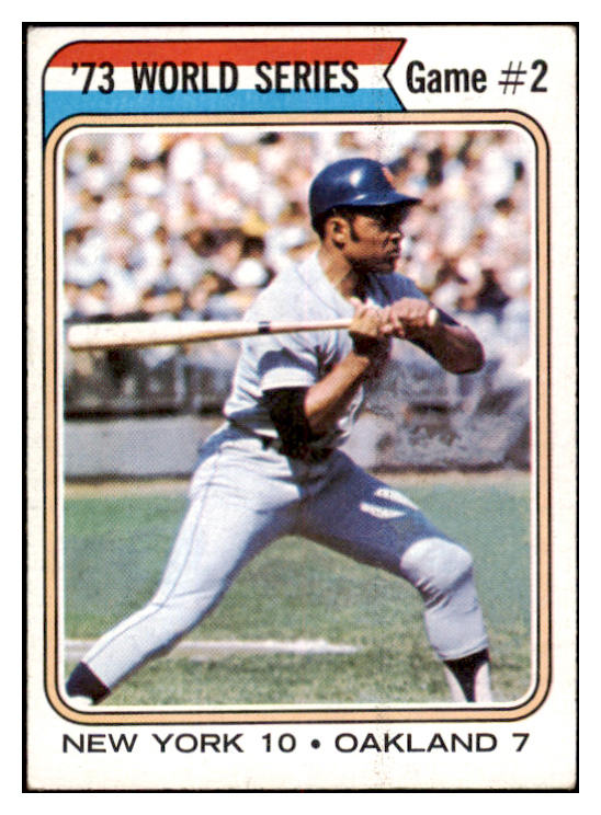 1974 Topps Baseball #473 World Series Game 2 Willie Mays VG-EX 520327