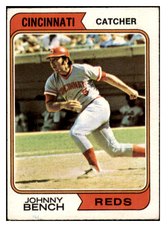 1974 Topps Baseball #010 Johnny Bench Reds VG-EX 520328