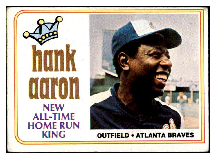 1974 Topps Baseball #001 Hank Aaron Braves VG-EX 520330